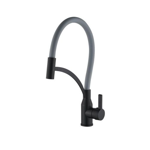 Смеситель для кухонной мойки Fmark FS8244H-04 черный/серый