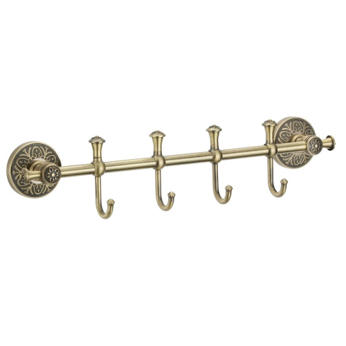 Планка с крючками Savol S-005874C 4 крючка, бронза