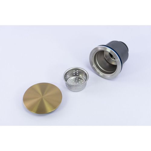 Мойка для кухни многофункциональная Fmark FSC002C золотая из нержавеющей стали, 75*46 см без LED-дисплея