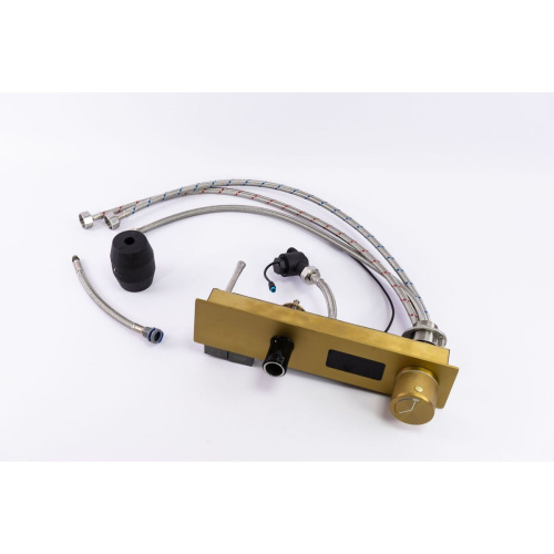 Мойка для кухни многофункциональная Fmark FSC002C золотая из нержавеющей стали, 75*46 см без LED-дисплея