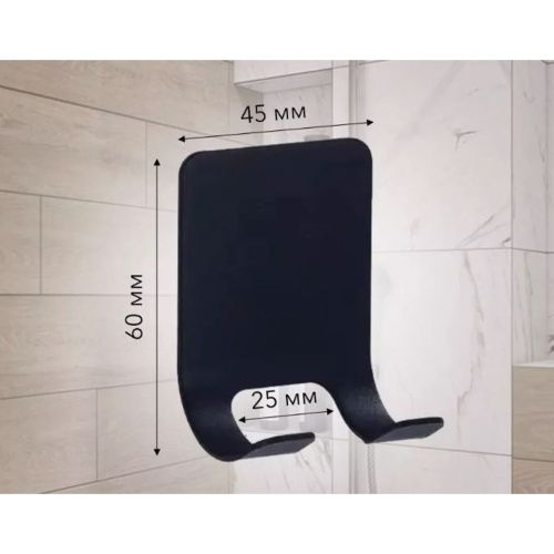 Крючок самоклеящийся Deep Lake DL-H-09BL черный (4)