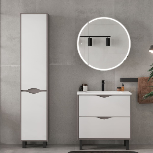 Тумба напольная EQUIL Smile 80.2Y tnSMILE80.2Y-04 2 ящика с раковиной Modul 80