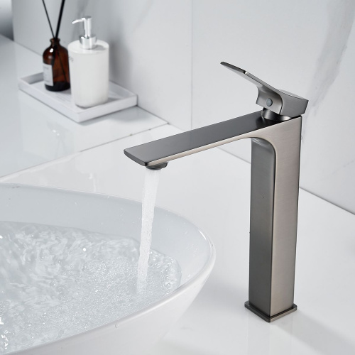 Смеситель для раковины Shevanik S6111T оружейная сталь