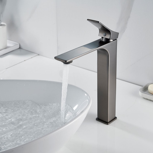 Смеситель для раковины Shevanik S6111T оружейная сталь