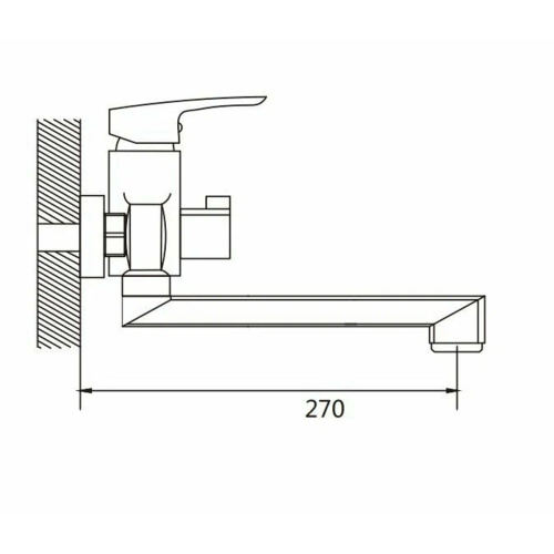 Смеситель для ванны Shevanik S8502