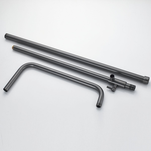 Душевая система Shevanik S6136T оружейная сталь