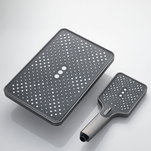 Душевая система Shevanik S6136T оружейная сталь