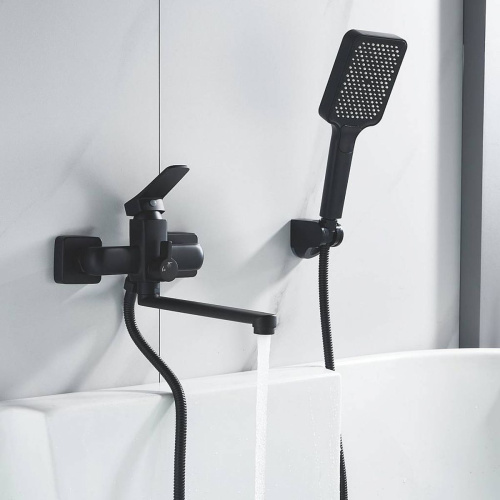 Смеситель для ванны Shevanik S9902H черный