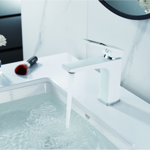 Смеситель для раковины Shevanik S9001F белый/хром