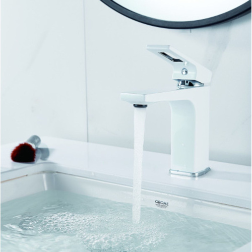 Смеситель для раковины Shevanik S9001F белый/хром