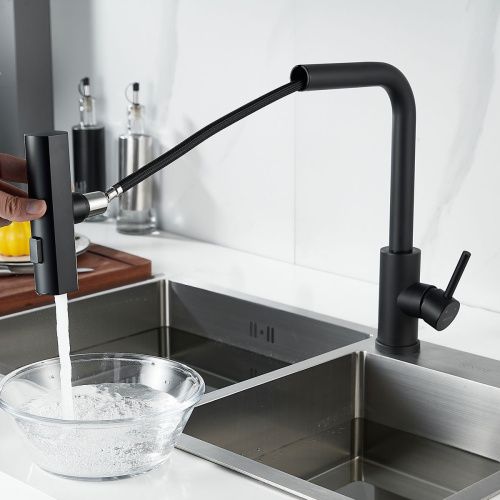 Смеситель для кухни Shevanik S263H вытяжной  излив