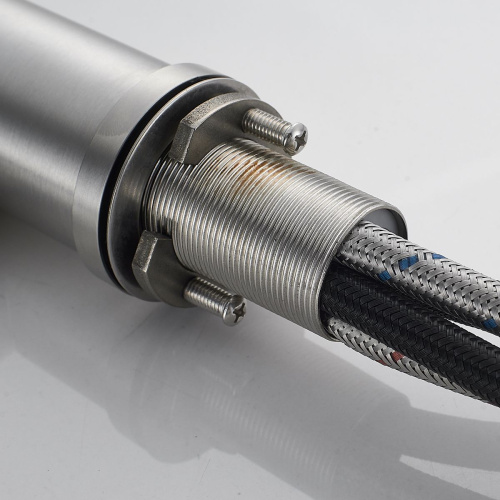 Смеситель для кухни Shevanik S263L  вытяжной излив, сатин