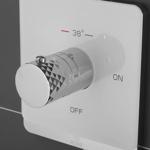 Встраиваемый гигиенический душ Rose R105C белый/хром