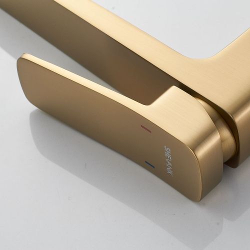 Смеситель для раковины Shevanik S9911G золото матовое