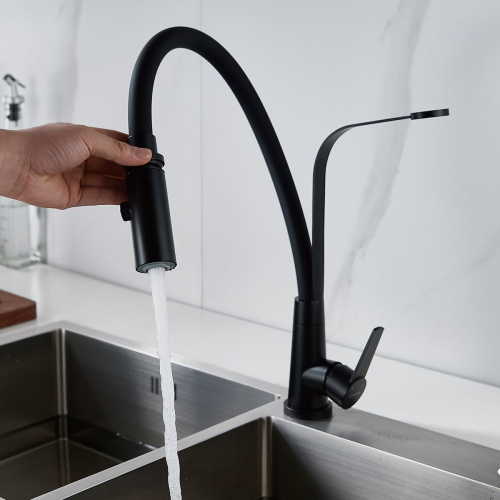 Смеситель для кухни Shevanik S943H-3 черный