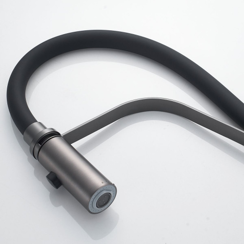 Смеситель для кухни Shevanik S943T-3 оружейная сталь