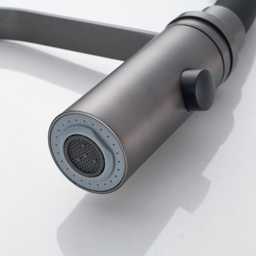 Смеситель для кухни Shevanik S943T-3 оружейная сталь