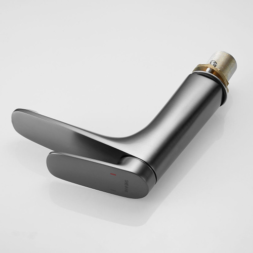 Смеситель для раковины Shevanik S8501T оружейная сталь