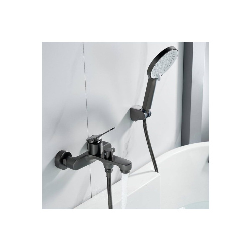 Смеситель для ванны Shevanik S6202T оружейная сталь