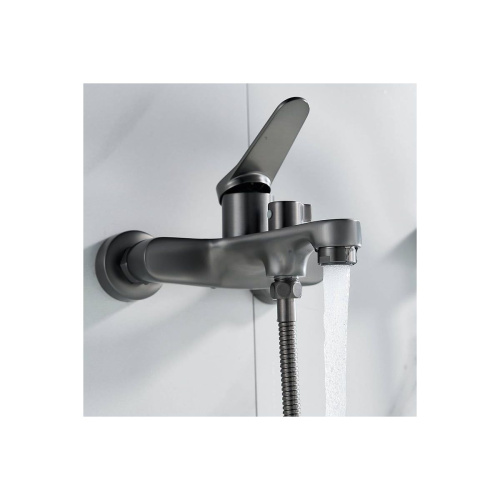 Смеситель для ванны Shevanik S6202T оружейная сталь