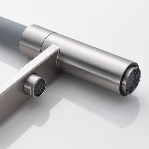 Смеситель для кухни Shevanik S178L с подключением фильтра питьевой воды, сатин