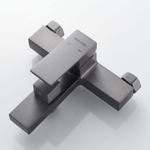 Смеситель для ванны Shevanik S9602T оружейная сталь