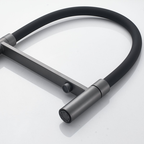 Смеситель для кухни Shevanik S178T с подключением фильтра питьевой воды, оружейная сталь