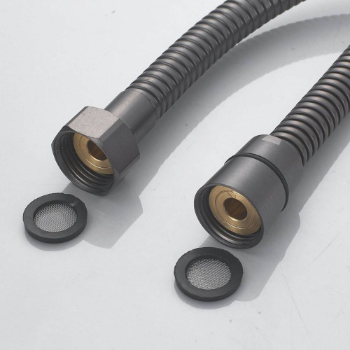 Смеситель для ванны Shevanik S9902T оружейная сталь