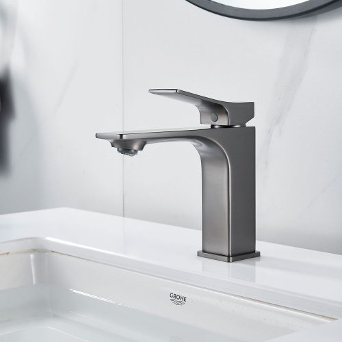 Смеситель для раковины Shevanik S6101T оружейная сталь