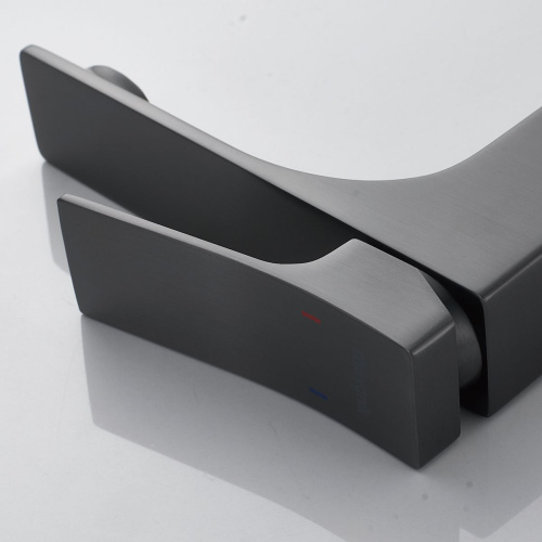 Смеситель для раковины Shevanik S6101T оружейная сталь