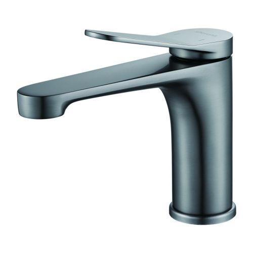 Смеситель для раковины SHEVANIK S6201T оружейная сталь