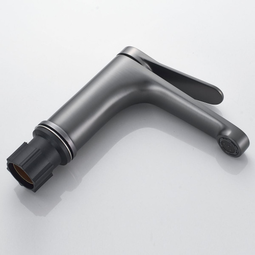 Смеситель для раковины SHEVANIK S6201T оружейная сталь