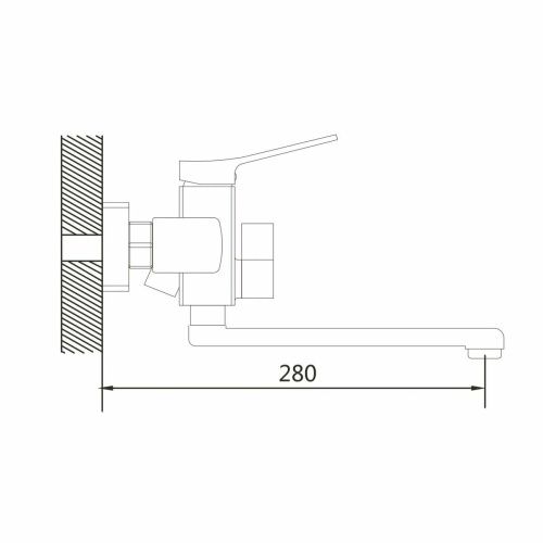 Смеситель для ванны Shevanik S9902 хром