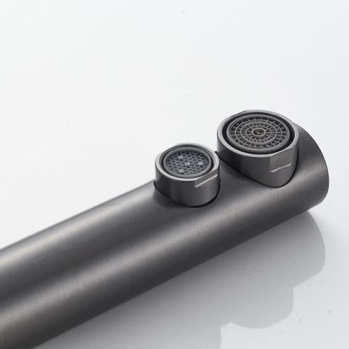 Смеситель для кухни Shevanik S468T с подключением фильтра питьевой воды, SUS304, оружейная сталь