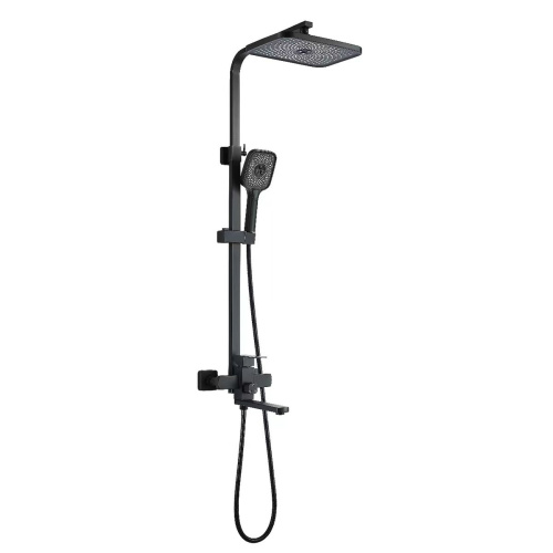 Душевая система Shevanik S7036H нержавеющая сталь, черный