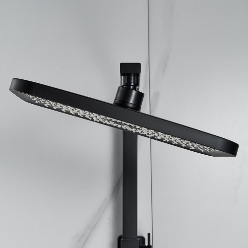 Душевая система Shevanik S7036H нержавеющая сталь, черный