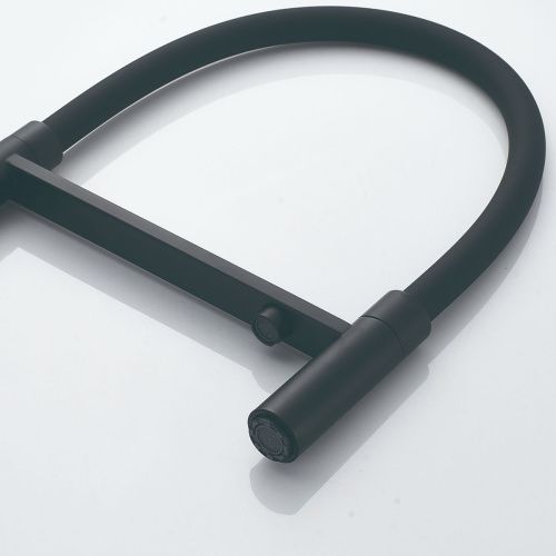 Смеситель для кухни Shevanik S178H с подключением фильтра питьевой воды, черный