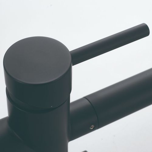 Смеситель для кухни Shevanik S178H с подключением фильтра питьевой воды, черный