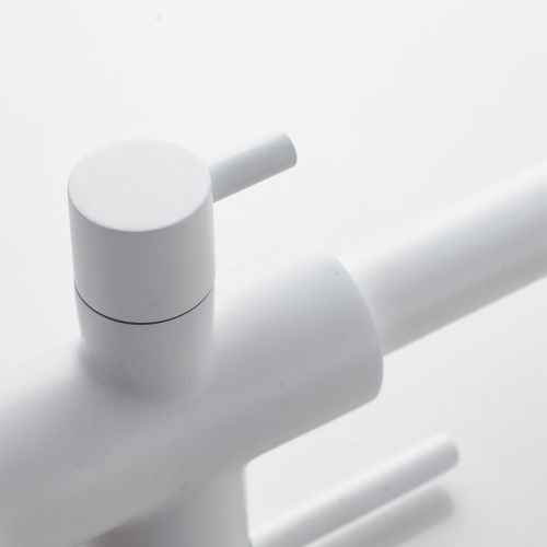 Смеситель для кухни Shevanik S128C с подключением фильтра питьевой воды, белый