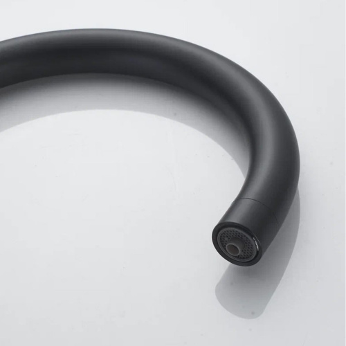 Смеситель для кухни Shevanik S128H с подключением фильтра питьевой воды, черный