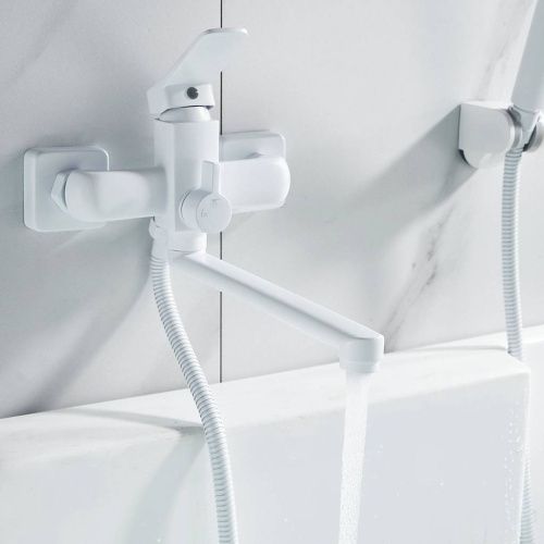 Смеситель для ванны Shevanik S9902C белый