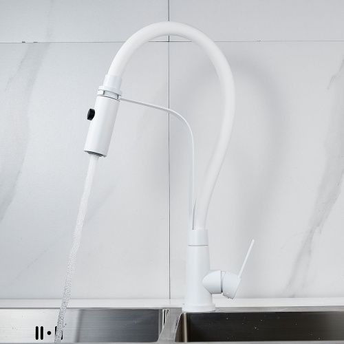 Смеситель для кухни Shevanik S943C-1 белый