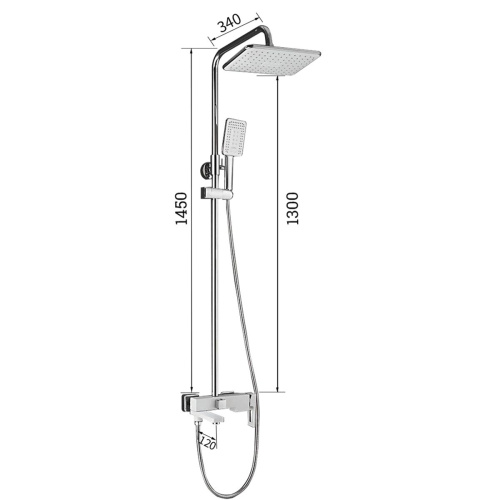 Душевая стойка со смесителем Shevanik S9036H