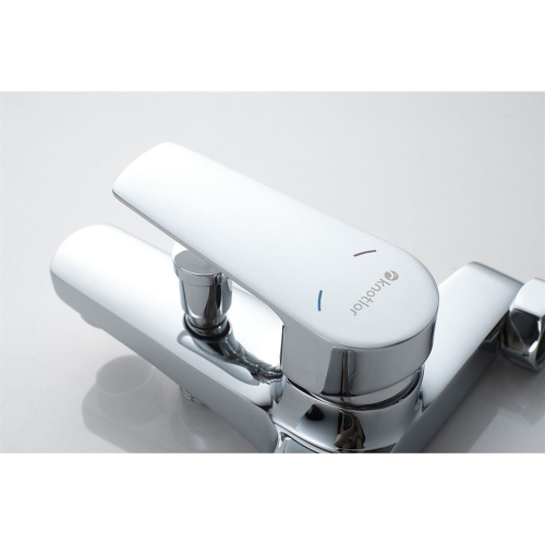 Смеситель для ванны Knotlor EcoFlow KN-14 коротким изливом, хром
