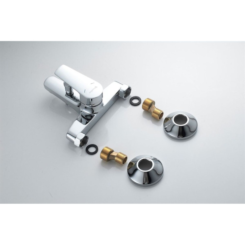 Смеситель для ванны Knotlor EcoFlow KN-14 коротким изливом, хром