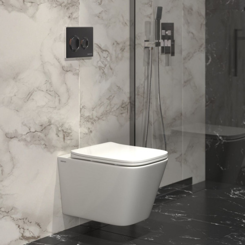 Инсталляция BERGES NOVUM 040263 с двухрежимной кнопкой O3 хром глянец