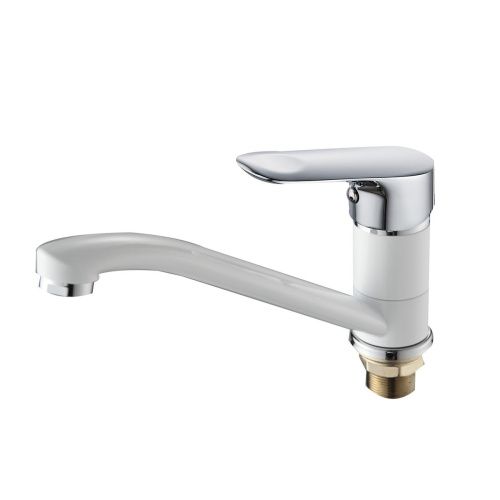 Смеситель для кухни Ammore A5408-C белый-хром