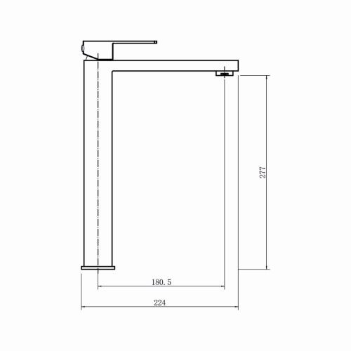 Смеситель для раковины FASHUN A51217 из нержавющей стали высокий