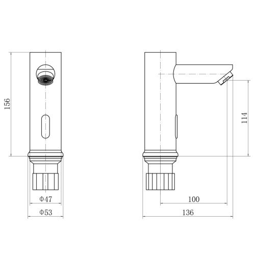 Смеситель сенсорный FASHUN A513-1 из нержавеющей стали