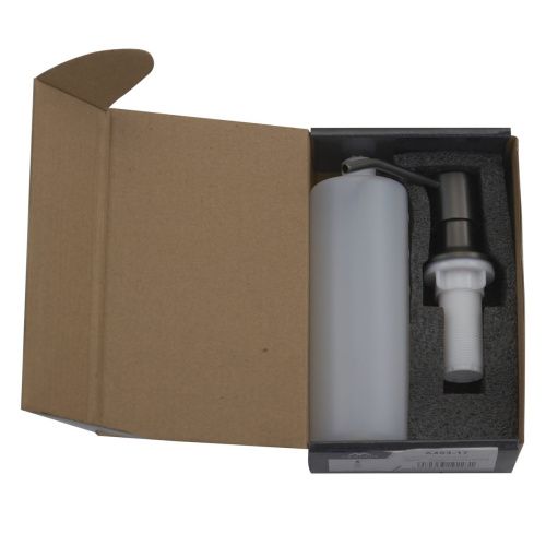 Дозатор для кухонной мойки врезной FASHUN A403-17 графит из нержавеющей стали, 300 мл механический